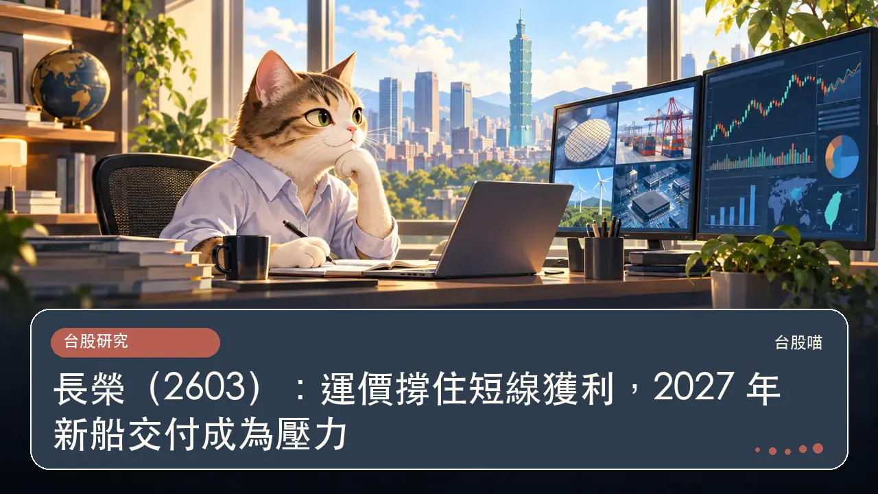 長榮(2603):運價撐住短線獲利,2027 年新船交付成為壓力主題插畫