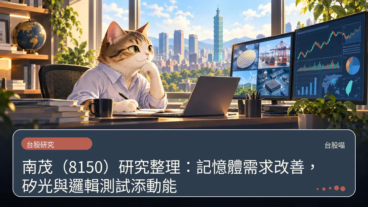 南茂（8150）研究整理：記憶體需求改善，矽光與邏輯測試添動能主題插畫