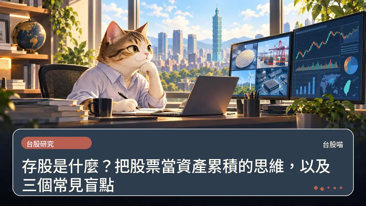存股是什麼？把股票當資產累積的思維，以及三個常見盲點主題插畫