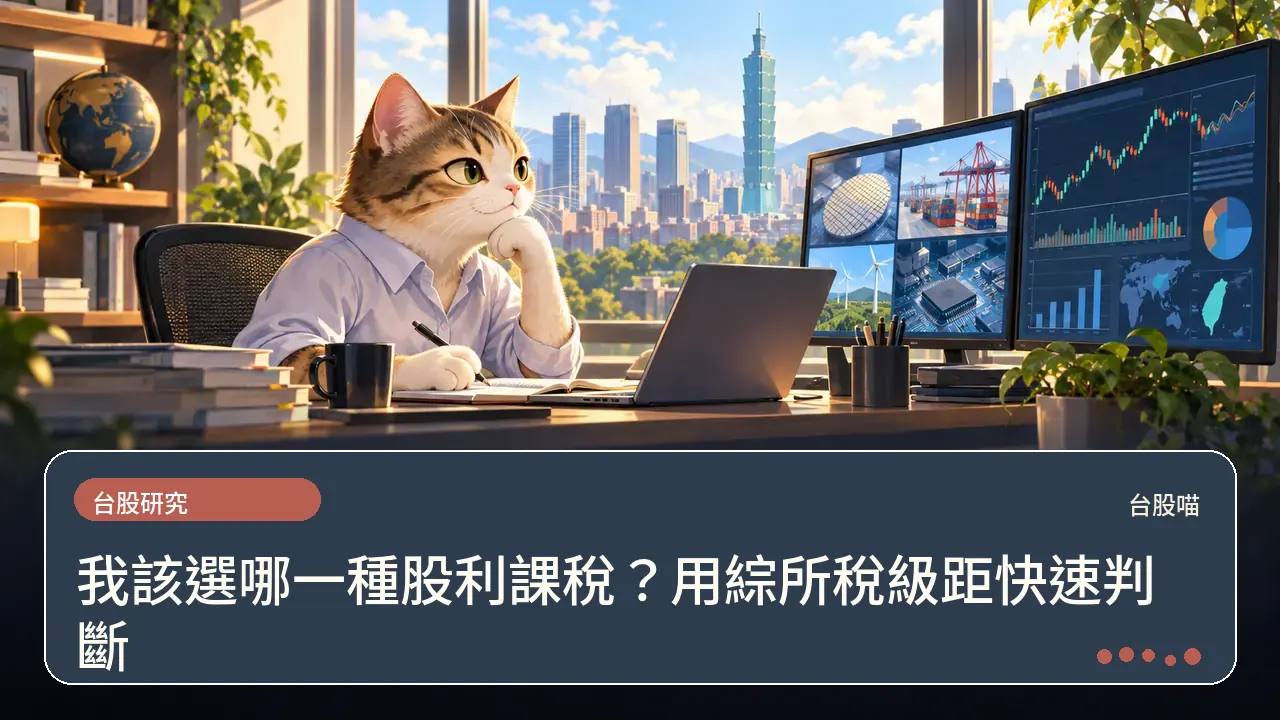 我該選哪一種股利課稅?用綜所稅級距快速判斷主題插畫