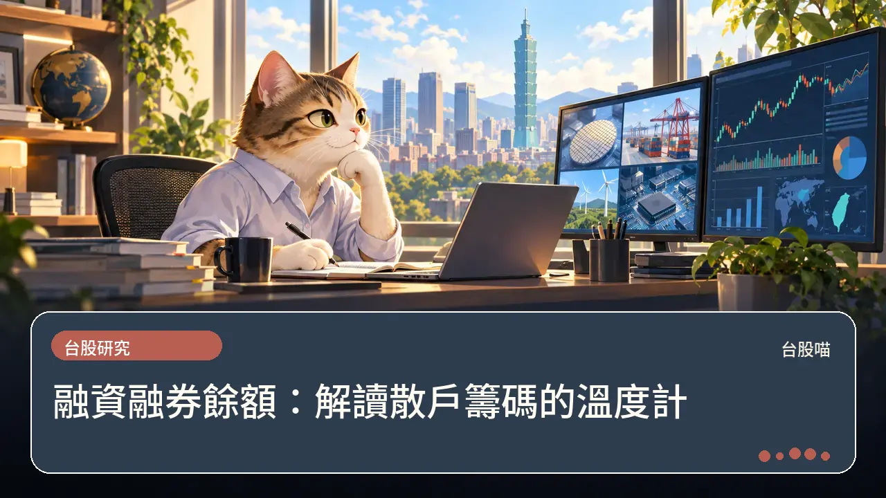 融資融券餘額:解讀散戶籌碼的溫度計主題插畫